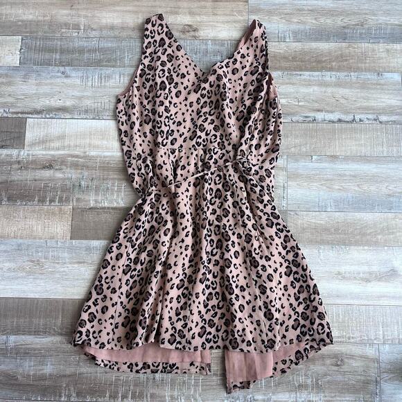 Reformation Feline Leopard Print Mini Dress Size S - Picture 5 of 5